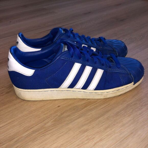 ADIDAS SUPERSTAR HARD SHELL TOE ROYAL BLUE ORIGINALS VINTAGE 2009 MENS SIZE 9.5 main image 7